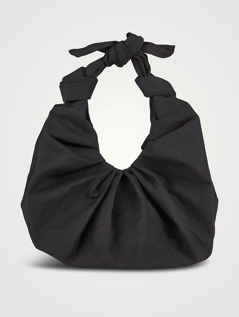 XL Kimi Satin Croissant Shoulder Bag