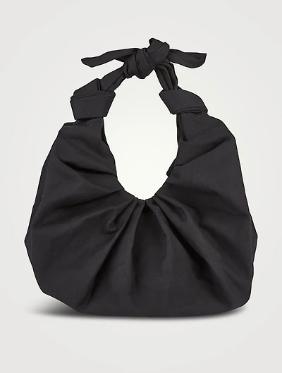 XL Kimi Satin Croissant Shoulder Bag