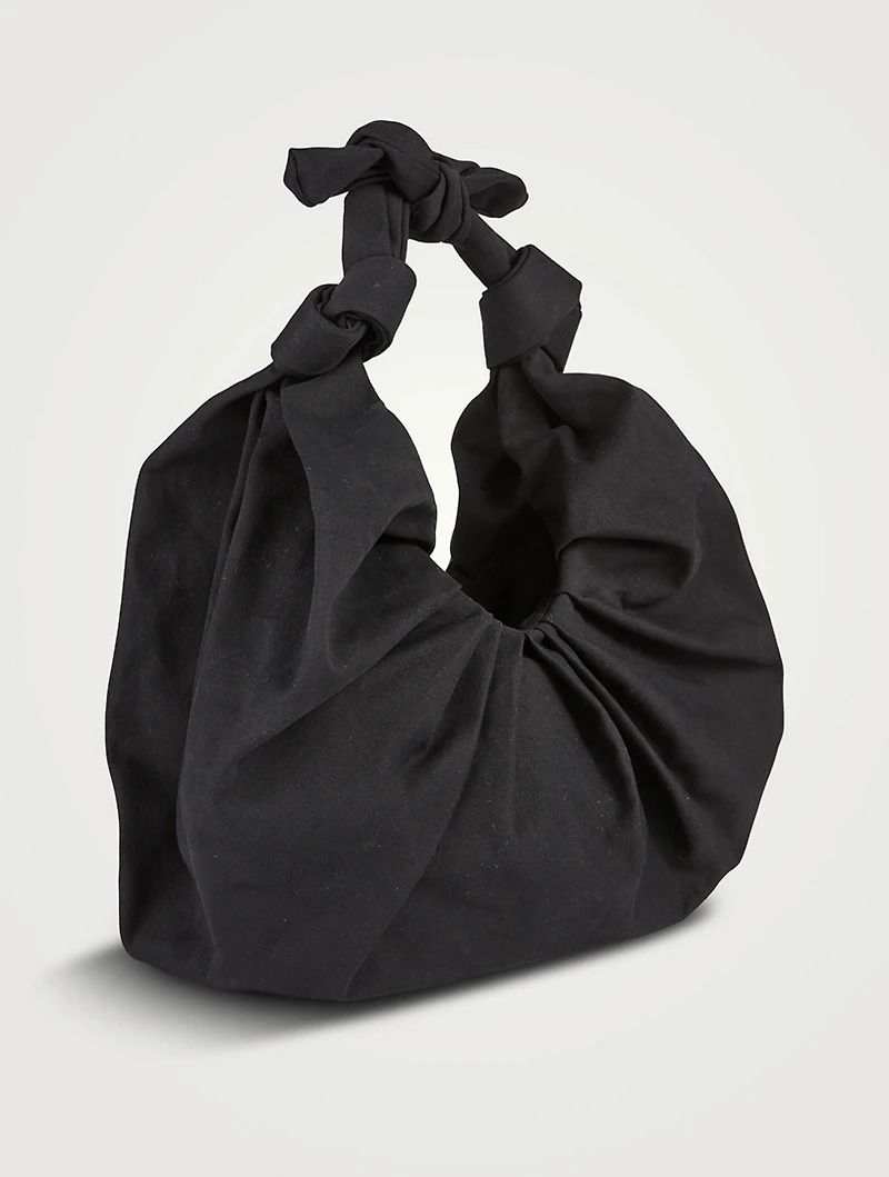 XL Kimi Satin Croissant Shoulder Bag