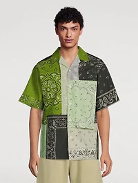 Patchwork Short-Sleeve Shirt