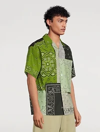 Patchwork Short-Sleeve Shirt