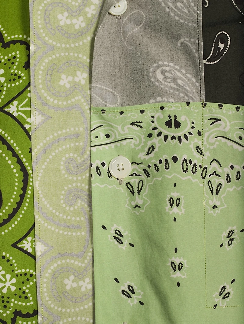 Patchwork Short-Sleeve Shirt