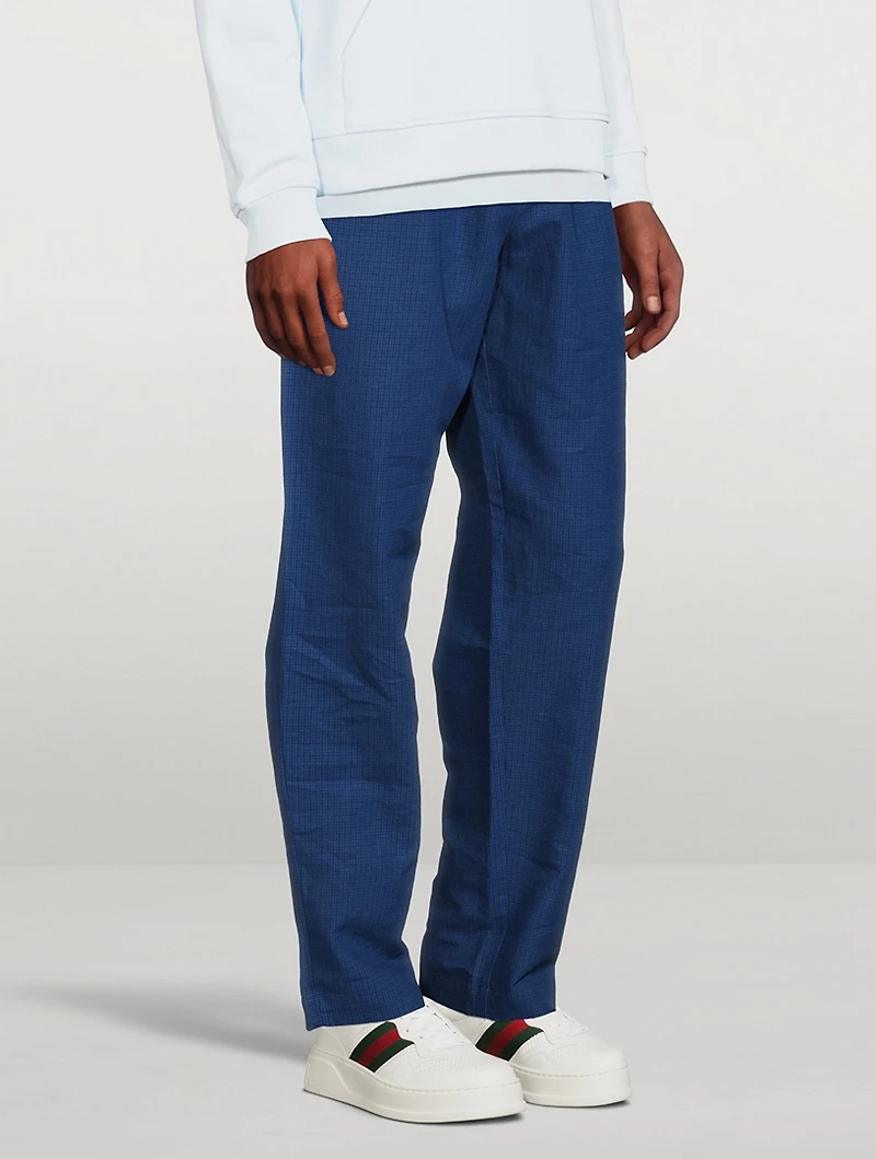 Cotton And Linen Jogger Pants