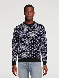 Crewneck Sweater Monogram Print