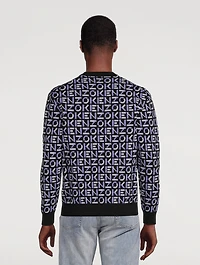 Crewneck Sweater Monogram Print