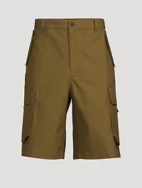 Cotton-Blend Cargo Shorts