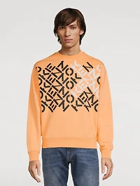 Cotton-Blend Monogram Sweatshirt