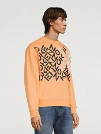 Cotton-Blend Monogram Sweatshirt