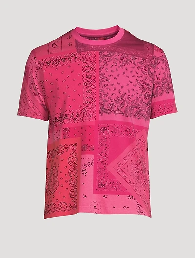 Cotton T-Shirt Bandana Print