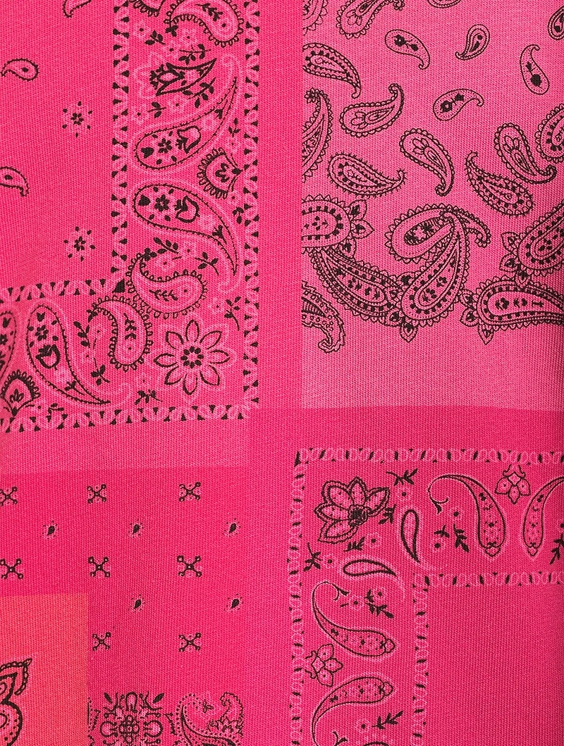 Cotton T-Shirt Bandana Print