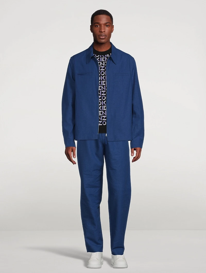 Linen And Cotton Tailored Jacket