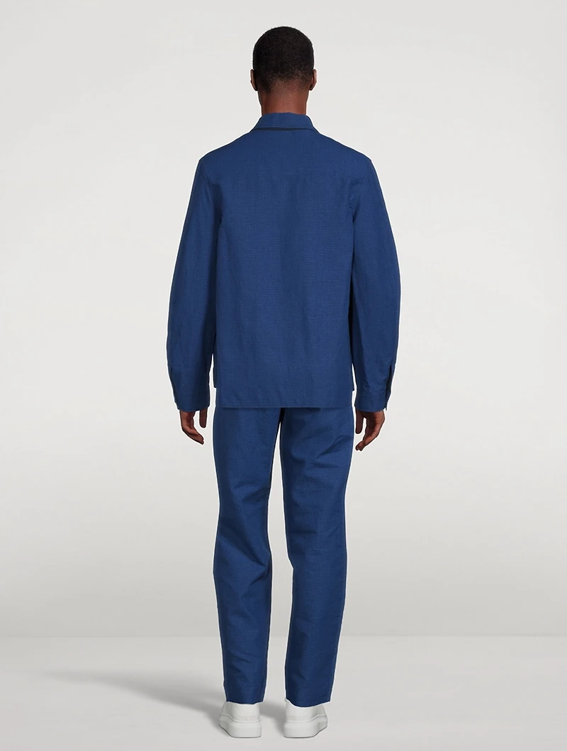 Linen And Cotton Tailored Jacket