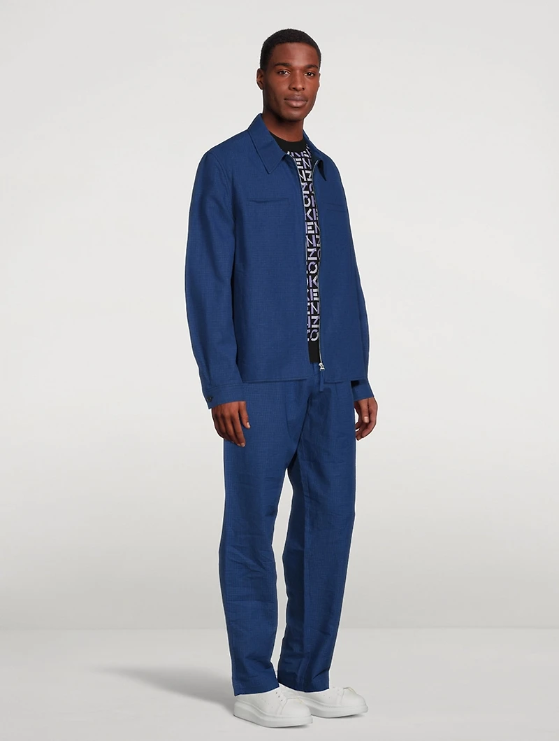 Linen And Cotton Tailored Jacket