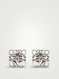 Anagram Sterling Silver Stud Earrings