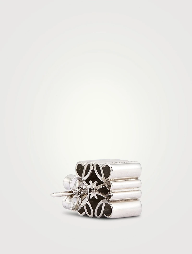 Anagram Sterling Silver Stud Earrings