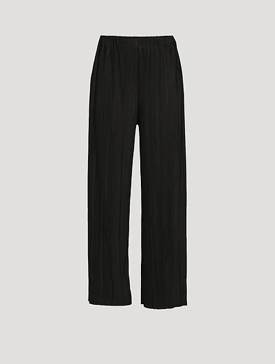 Uma Plissé Wide-Leg Pants