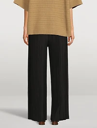 Uma Plissé Wide-Leg Pants