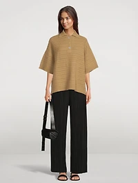 Uma Plissé Wide-Leg Pants