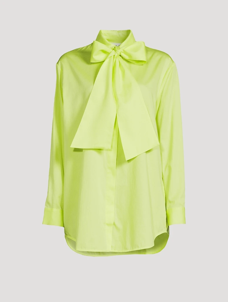 Asta Tie-Neck Cotton Shirt