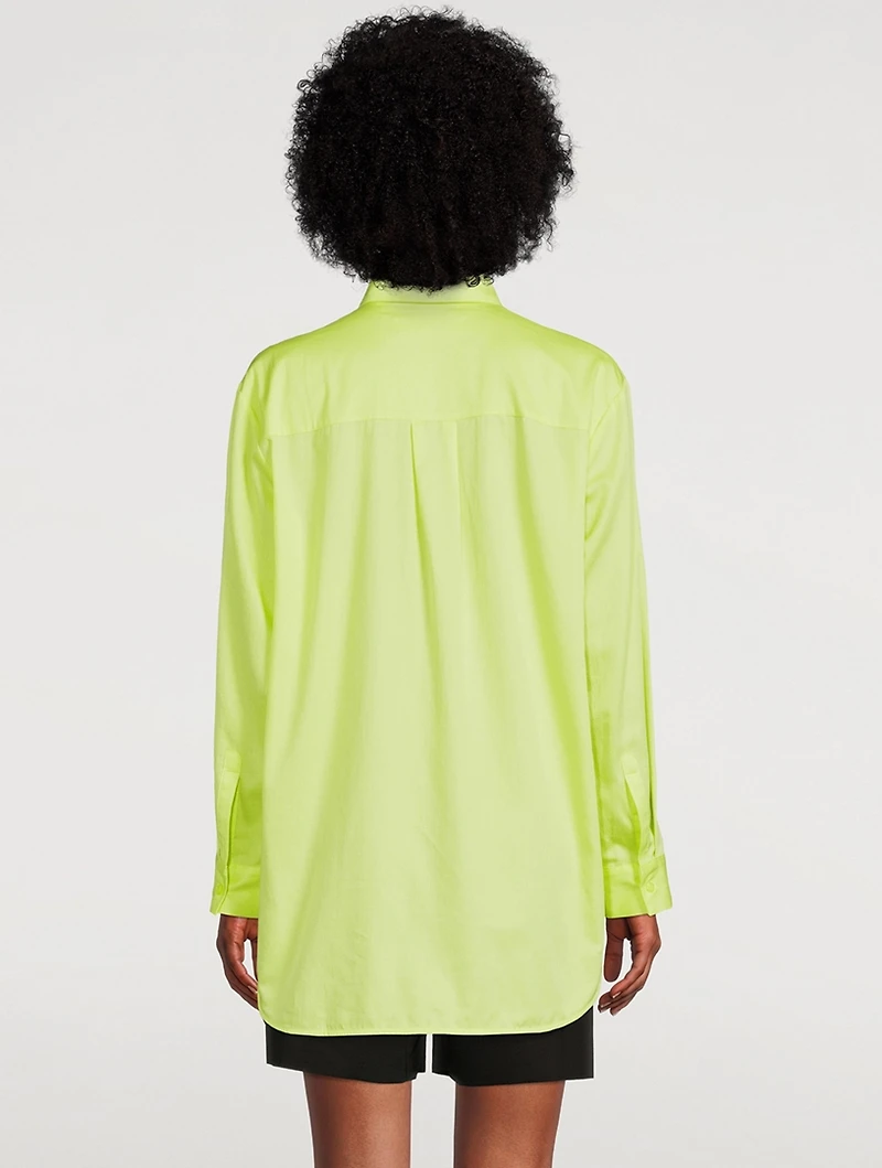 Asta Tie-Neck Cotton Shirt