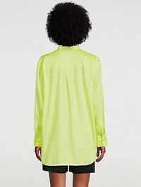 Asta Tie-Neck Cotton Shirt