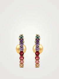 Laguna Hoop Earrings With Crystals