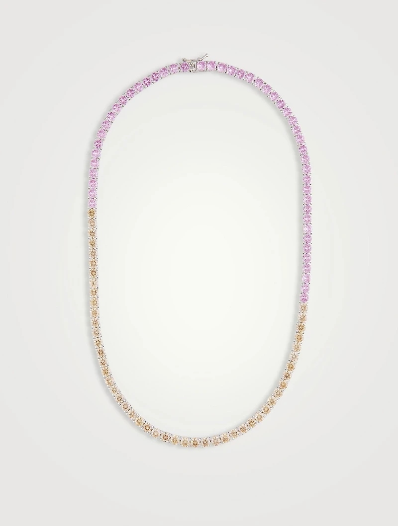 Laguna Tennis Necklace With Crystals