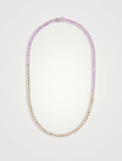 Laguna Tennis Necklace With Crystals