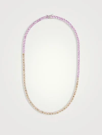 Laguna Tennis Necklace With Crystals