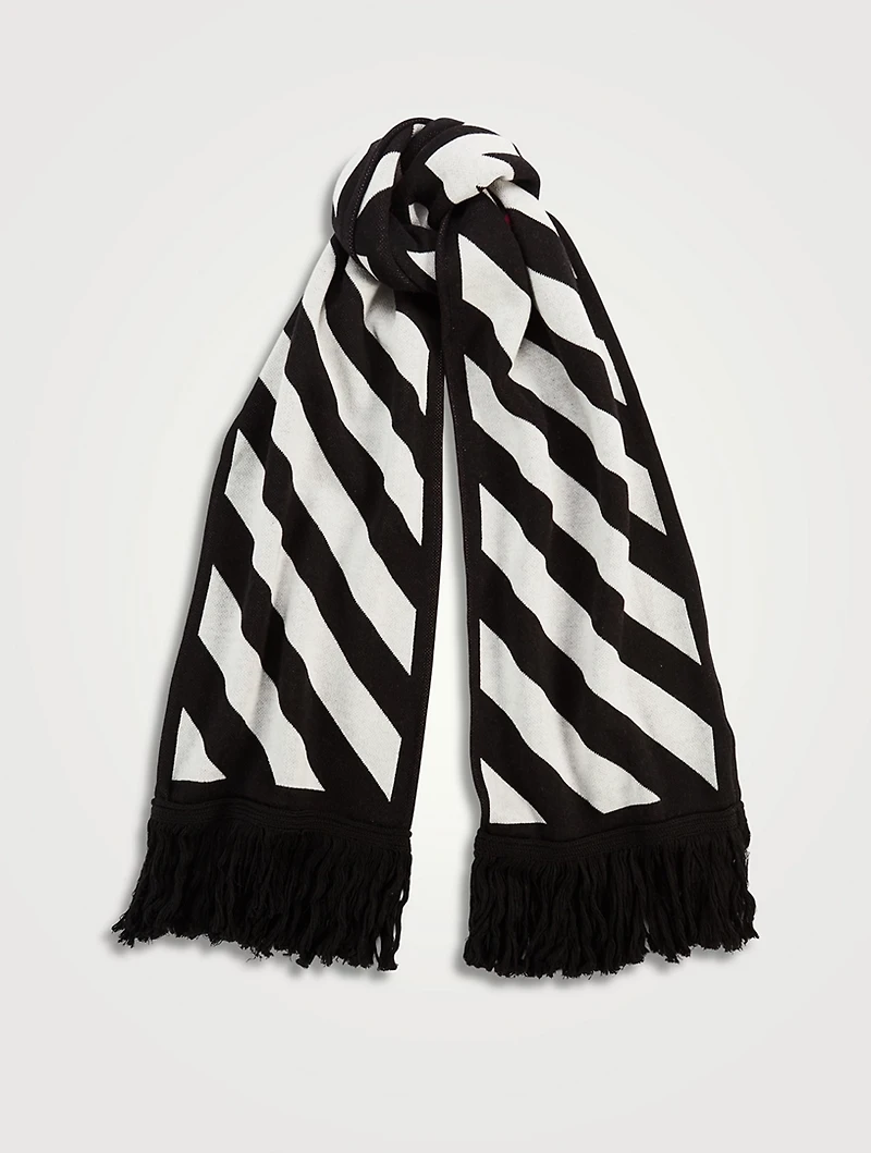 Wool-Blend Arrows Scarf