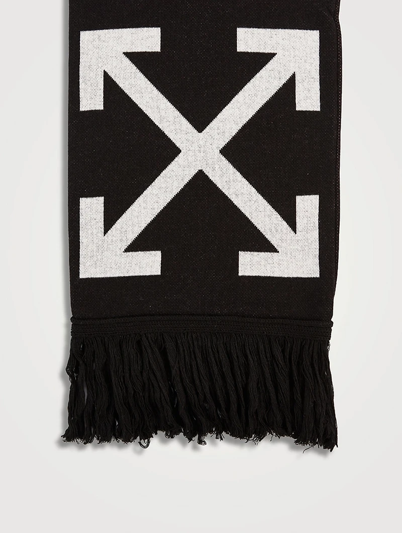 Wool-Blend Arrows Scarf