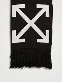 Wool-Blend Arrows Scarf