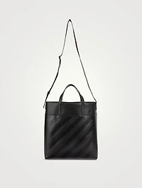 3D Diagonals Leather Tote Bag