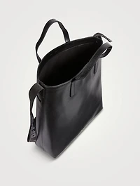 3D Diagonals Leather Tote Bag