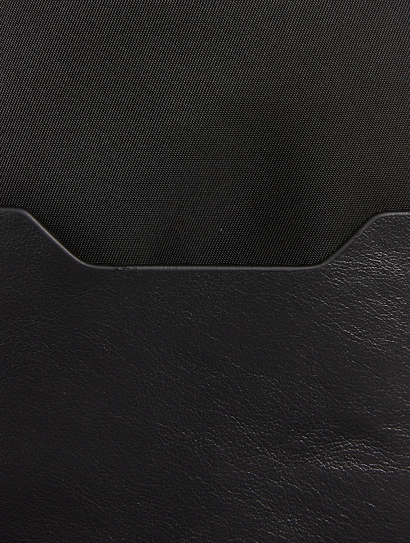 Industrial Leather Neck Pouch