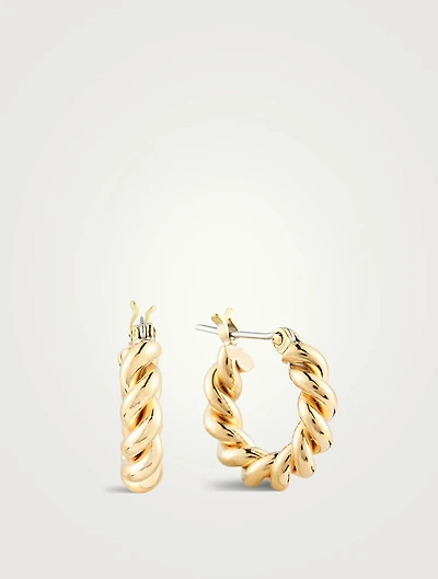 Mini Twist Hoop Earrings
