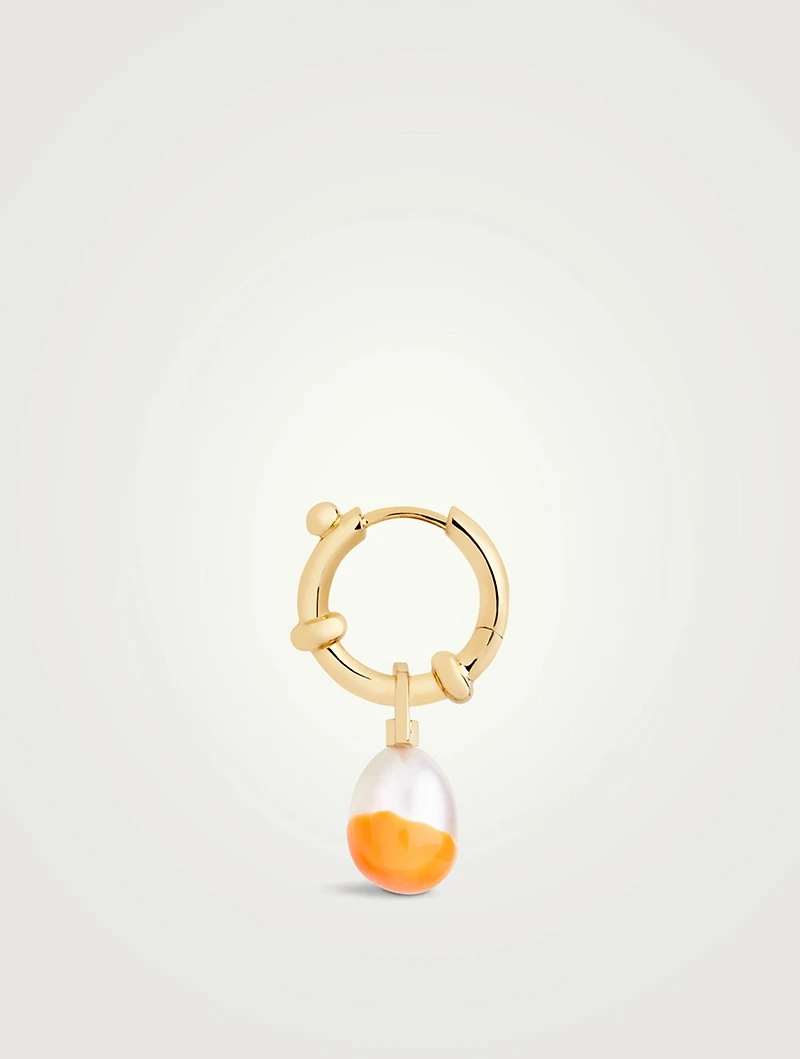 Cha Cha Goldplated Earring With Pearl