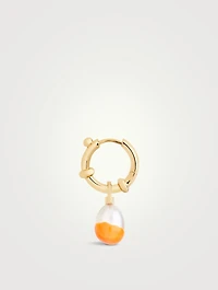 Cha Cha Goldplated Earring With Pearl
