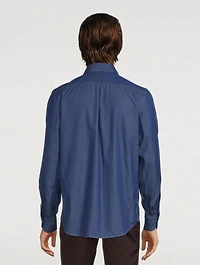 Washed Cotton Denim Shirt