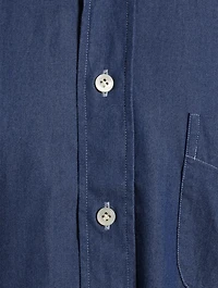 Washed Cotton Denim Shirt