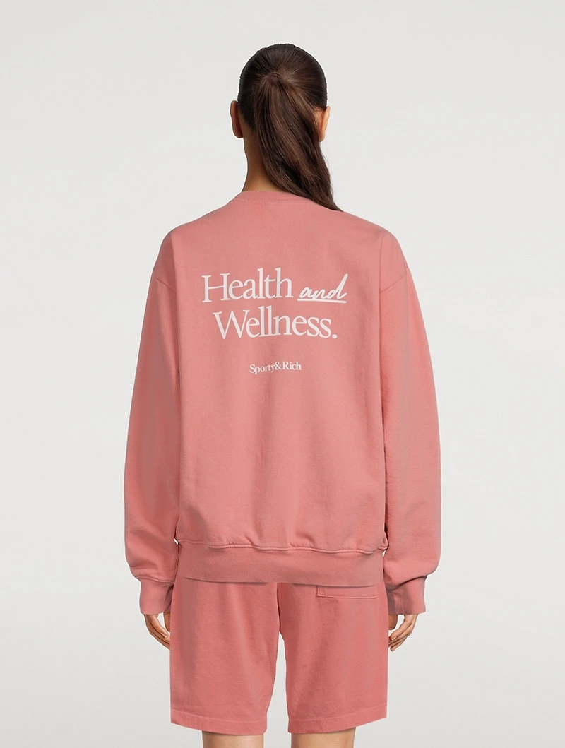 New Health Cotton Sweatshirt