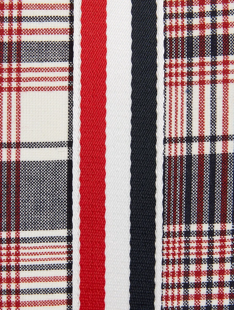 Hairline Madras Check Tote Bag