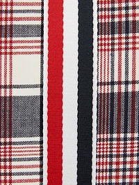 Hairline Madras Check Tote Bag