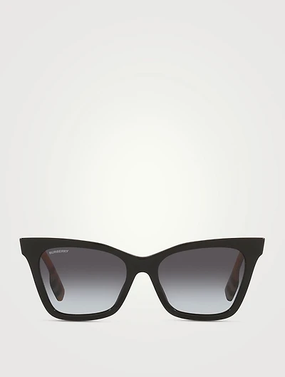 Square Sunglasses With Vintage Check