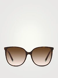 Diamond Point Round Sunglasses