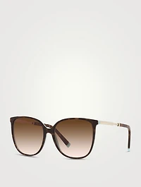 Diamond Point Round Sunglasses