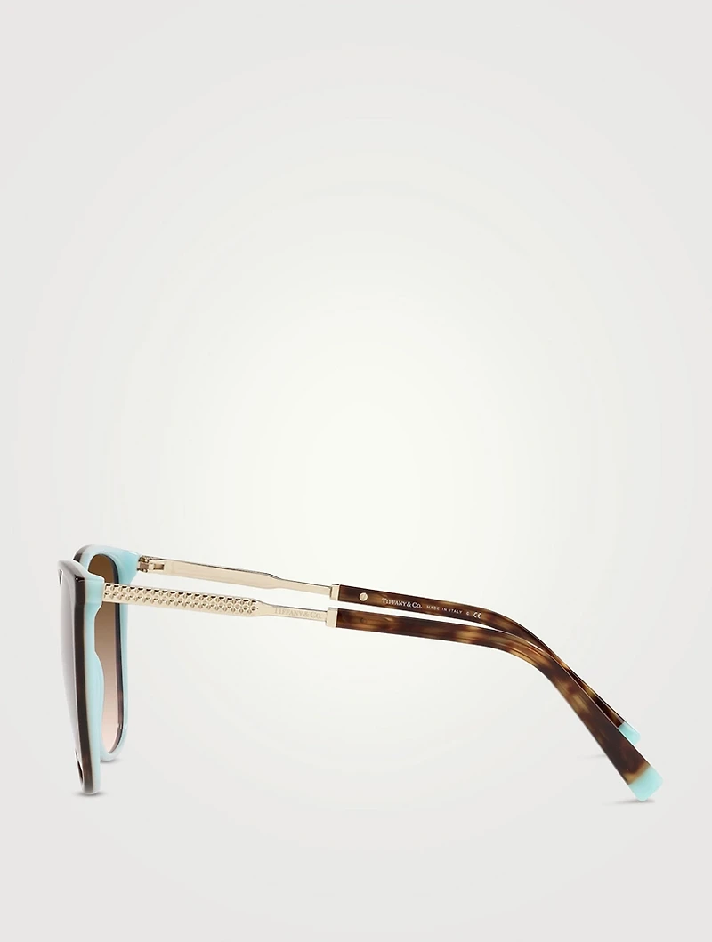 Diamond Point Round Sunglasses