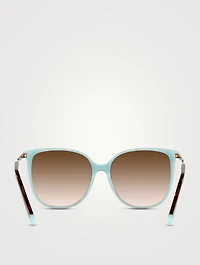 Diamond Point Round Sunglasses