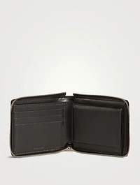 Simpsons Leather Small Wallet With Strap