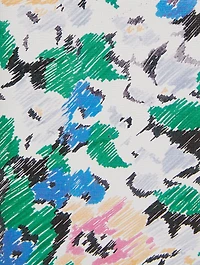 Banner Leather Camera Bag In Floral Print